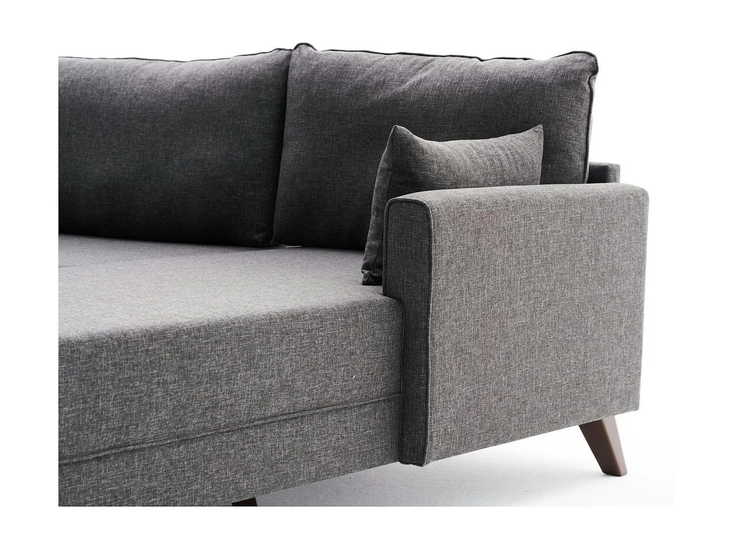 Canapé d'angle anthracite - 275 cm, côté droit SPLIT