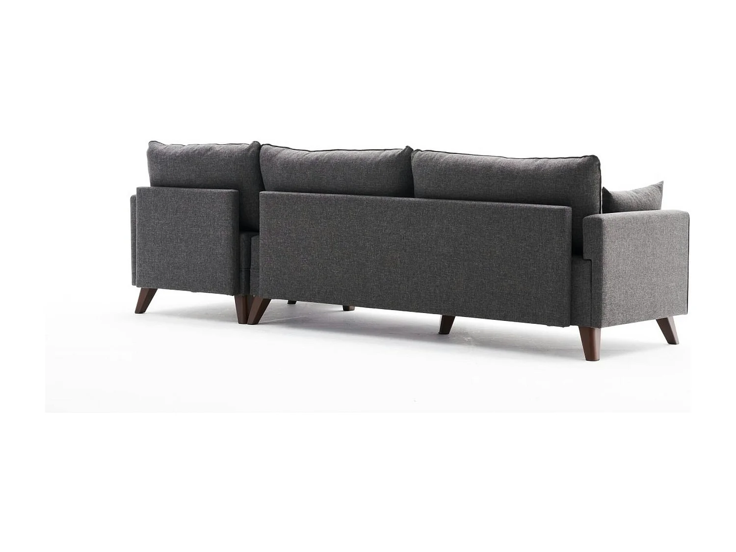 Canapé d'angle anthracite - 275 cm, côté droit SPLIT