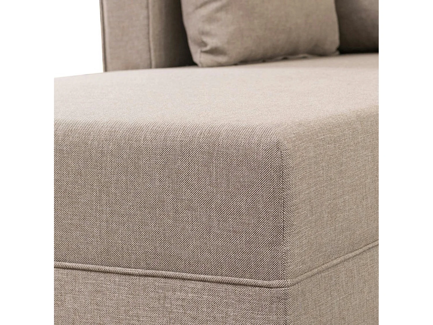 Canapé d'angle cappuccino - 275 cm, côté gauche SPLIT