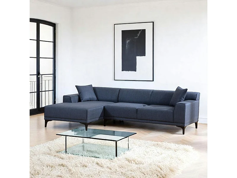 Canapé d'angle bleu - côté gauche ORSAY