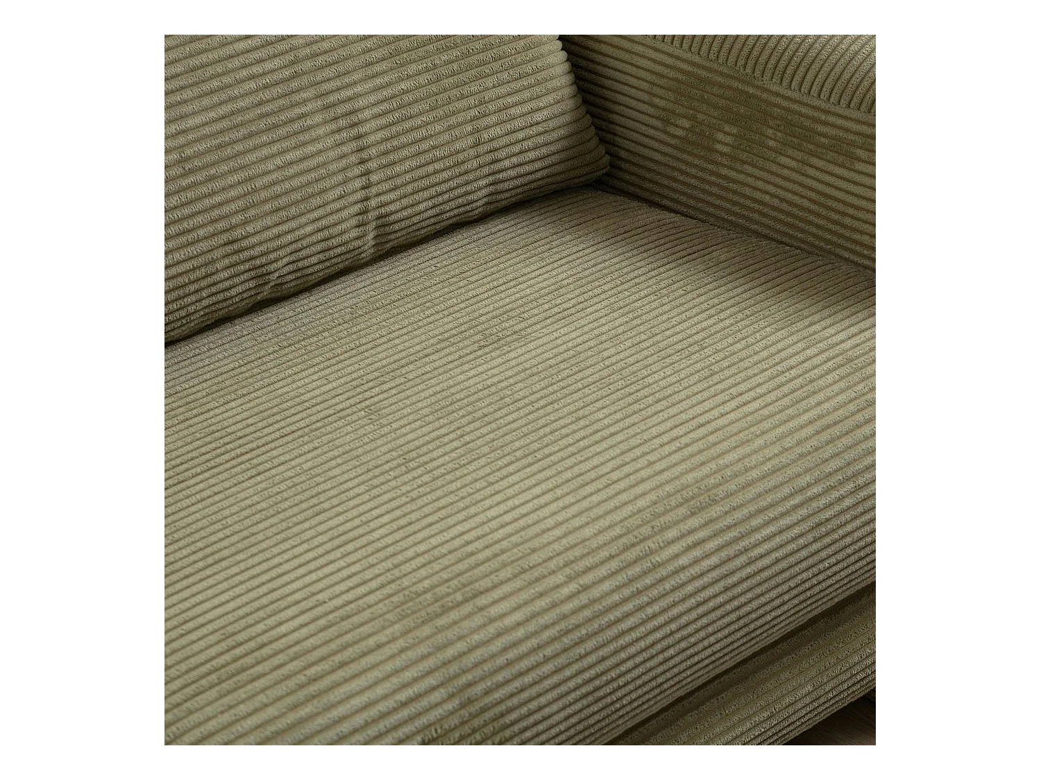 Canapé 3 places vert - forme organique LUCCA