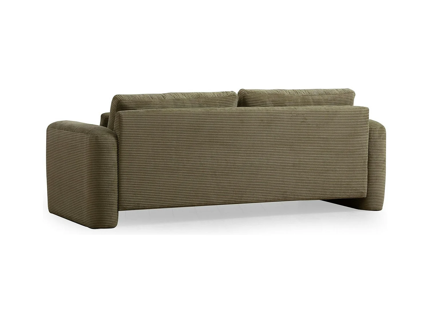 Canapé 3 places vert - forme organique LUCCA