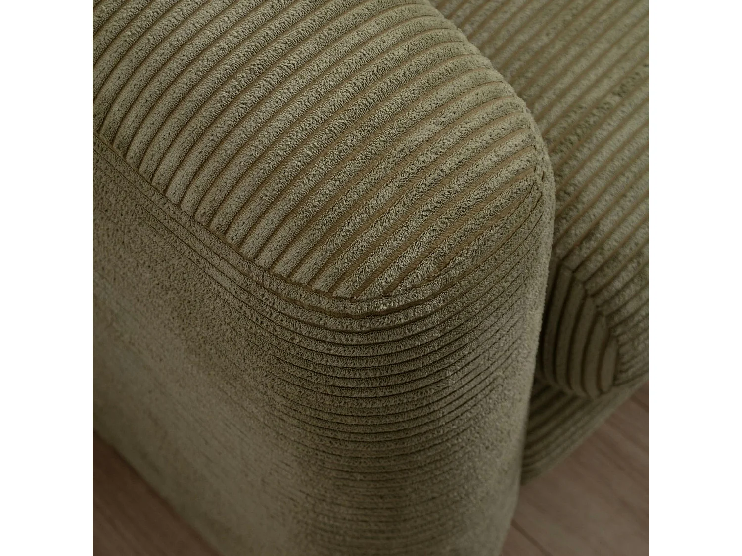 Canapé 3 places vert - forme organique LUCCA