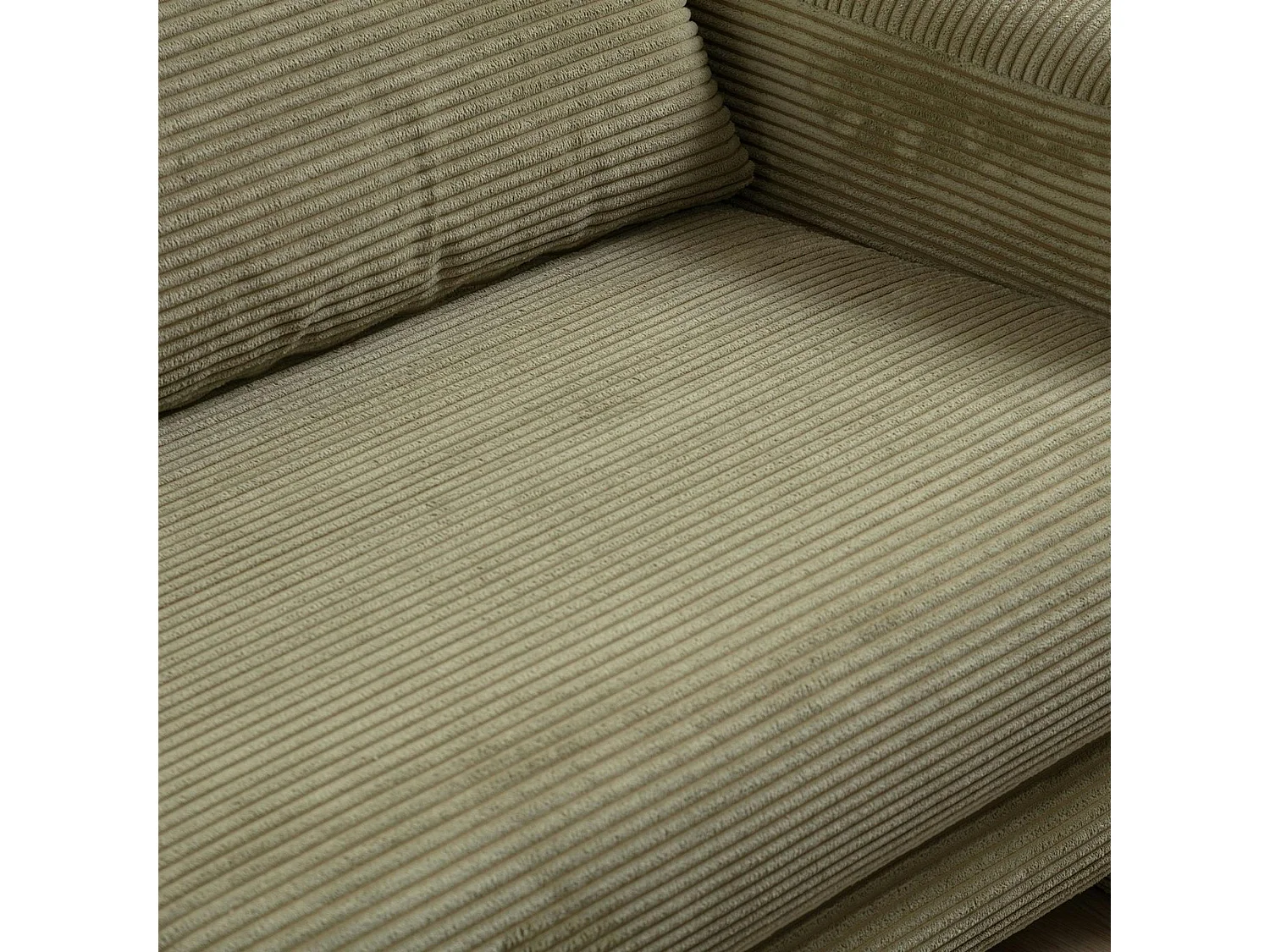 Canapé 3 places vert - forme organique LUCCA