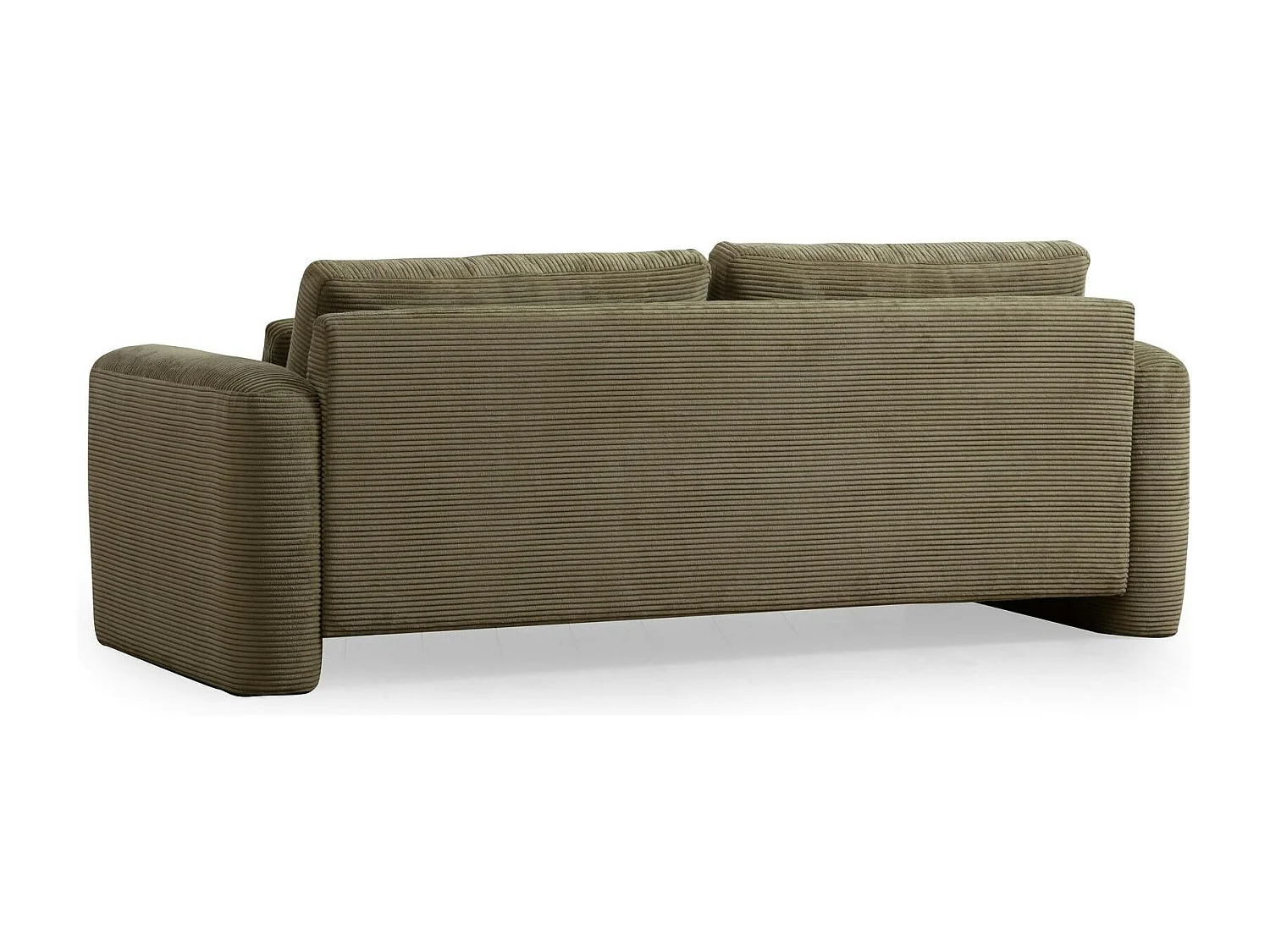 Canapé 3 places vert - forme organique LUCCA