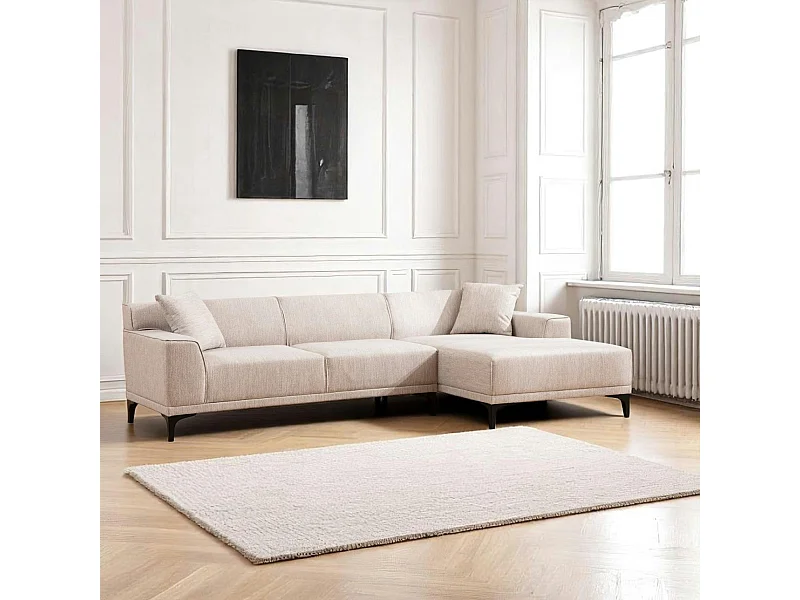 Canapé d'angle sable - côté droit ORSAY