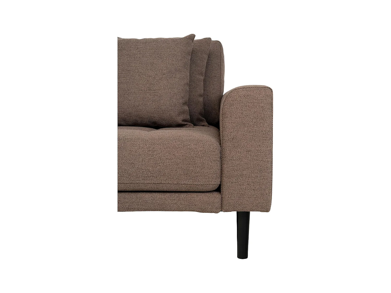 Canapé d'angle marron - côté gauche, 290 cm AMSTERDAM