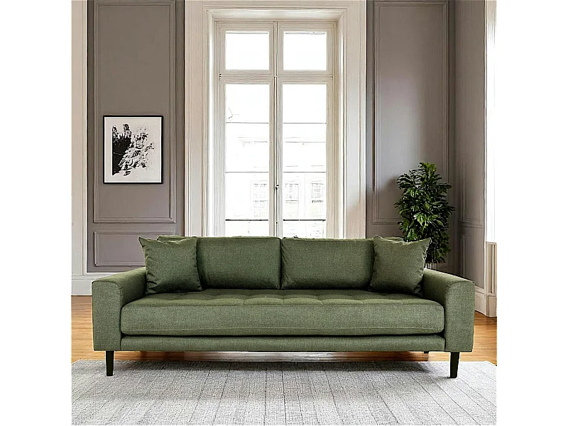 Canapé 3 places vert nature AMSTERDAM