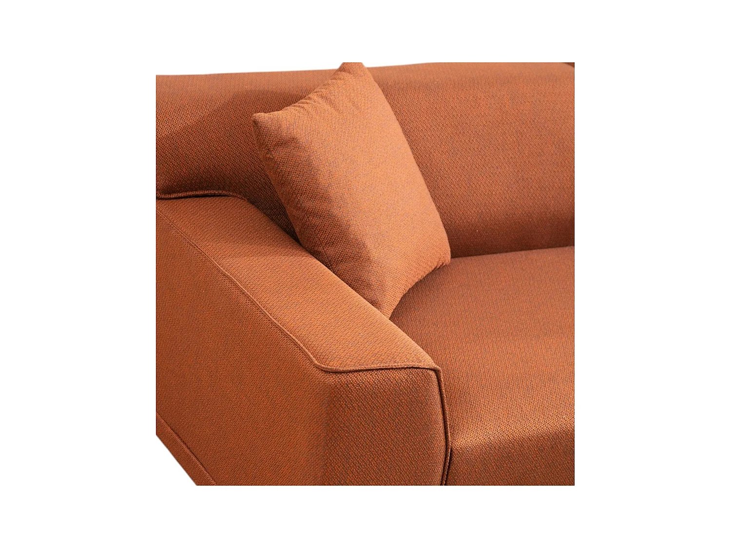 Canapé d'angle rouille - côté droit ORSAY