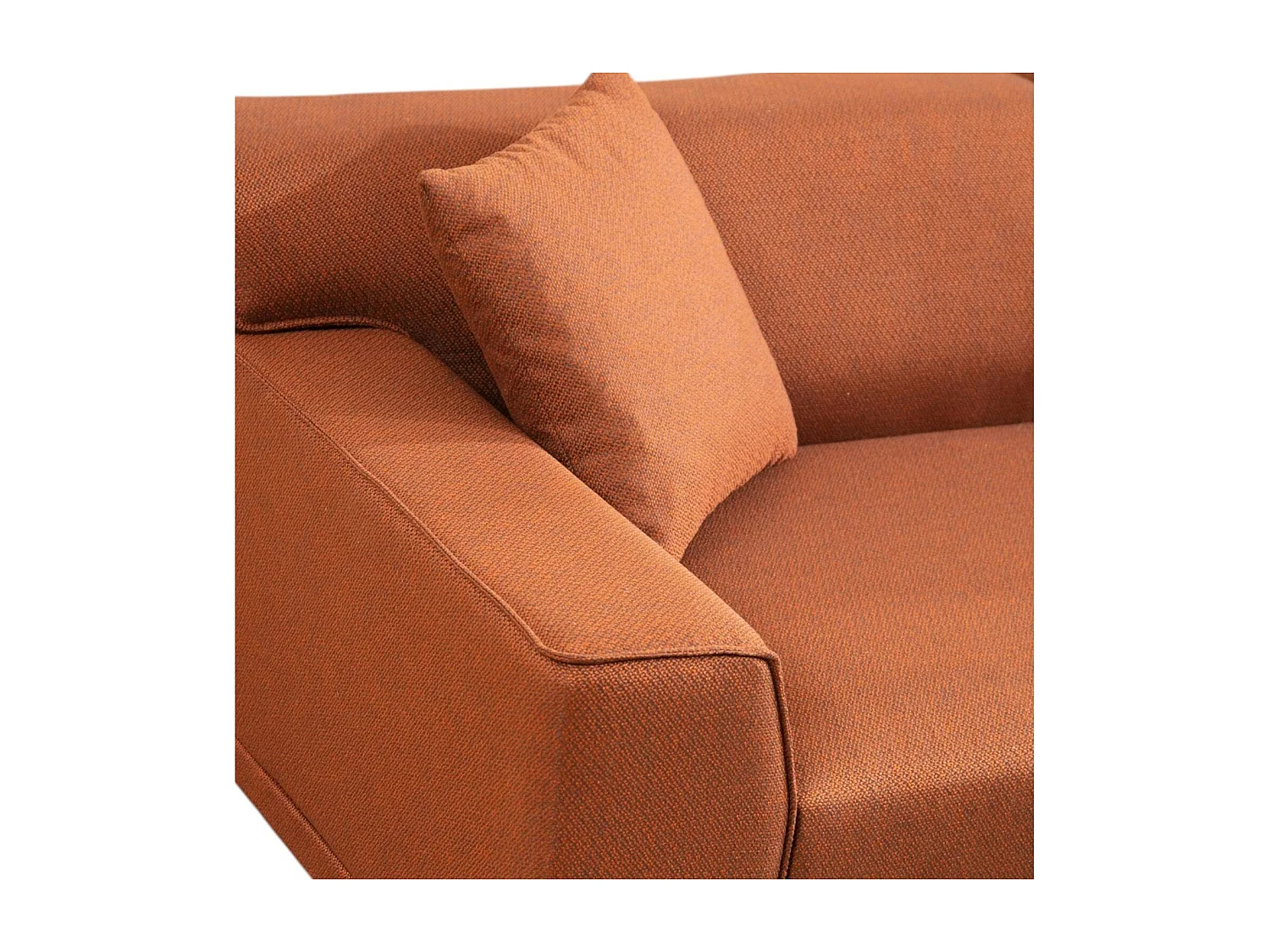 Canapé d'angle rouille - côté droit ORSAY