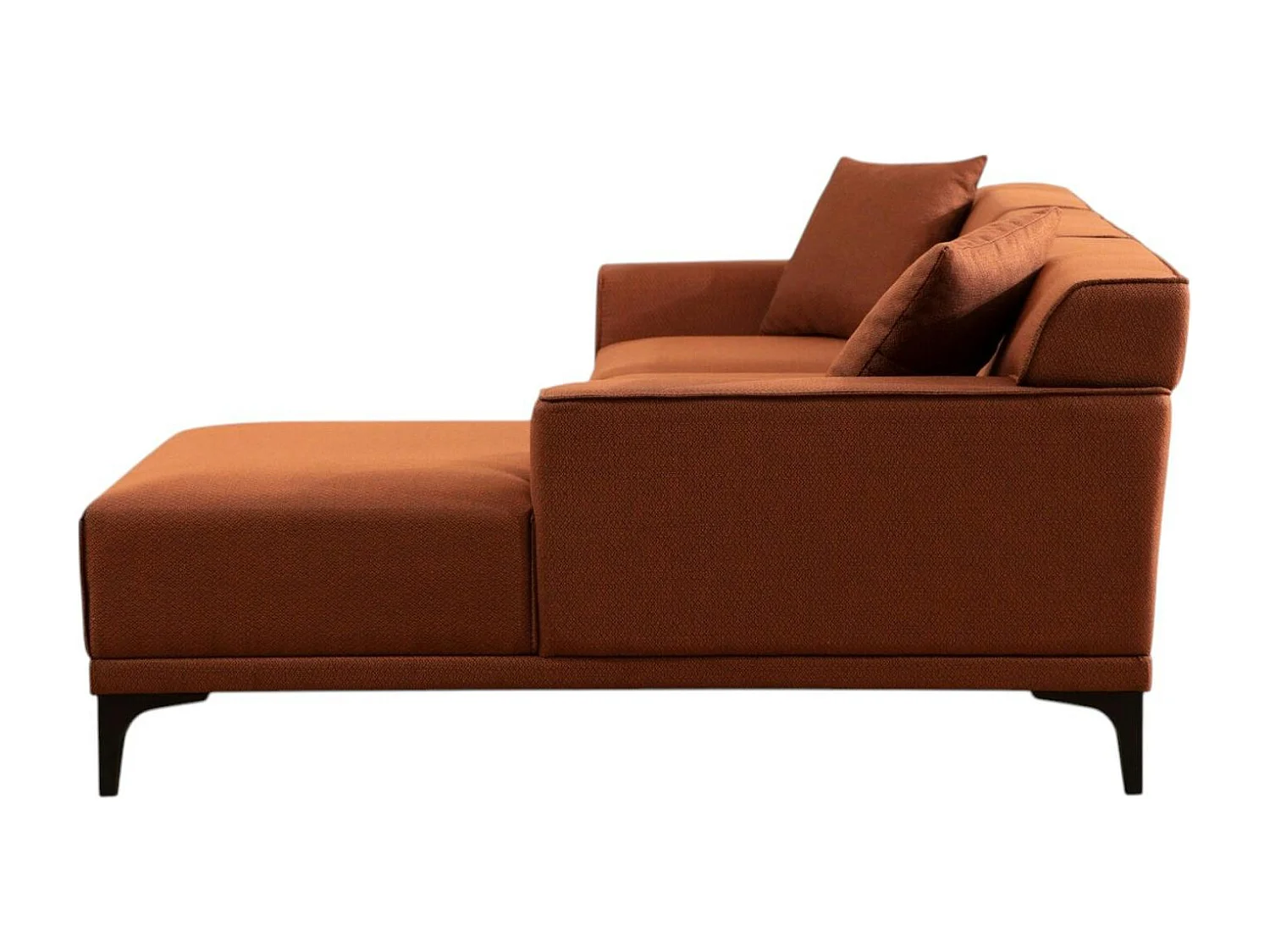 Canapé d'angle rouille - côté droit ORSAY