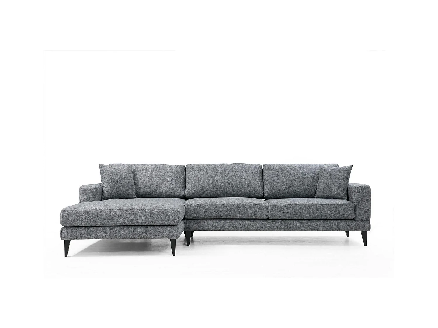 Canapé d'angle anthracite - côté gauche, style contemporain VENCE