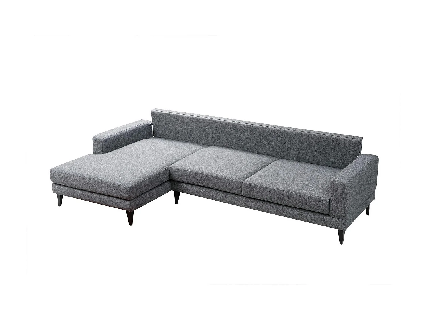 Canapé d'angle anthracite - côté gauche, style contemporain VENCE