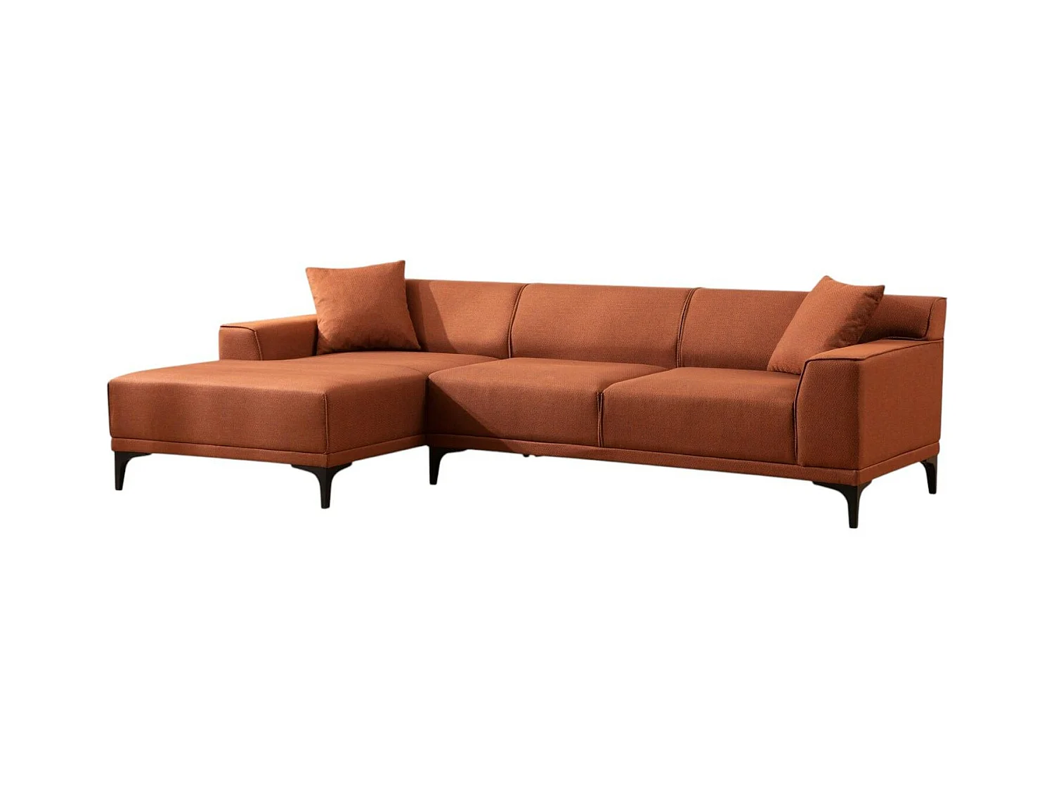 Canapé d'angle rouille - côté gauche ORSAY
