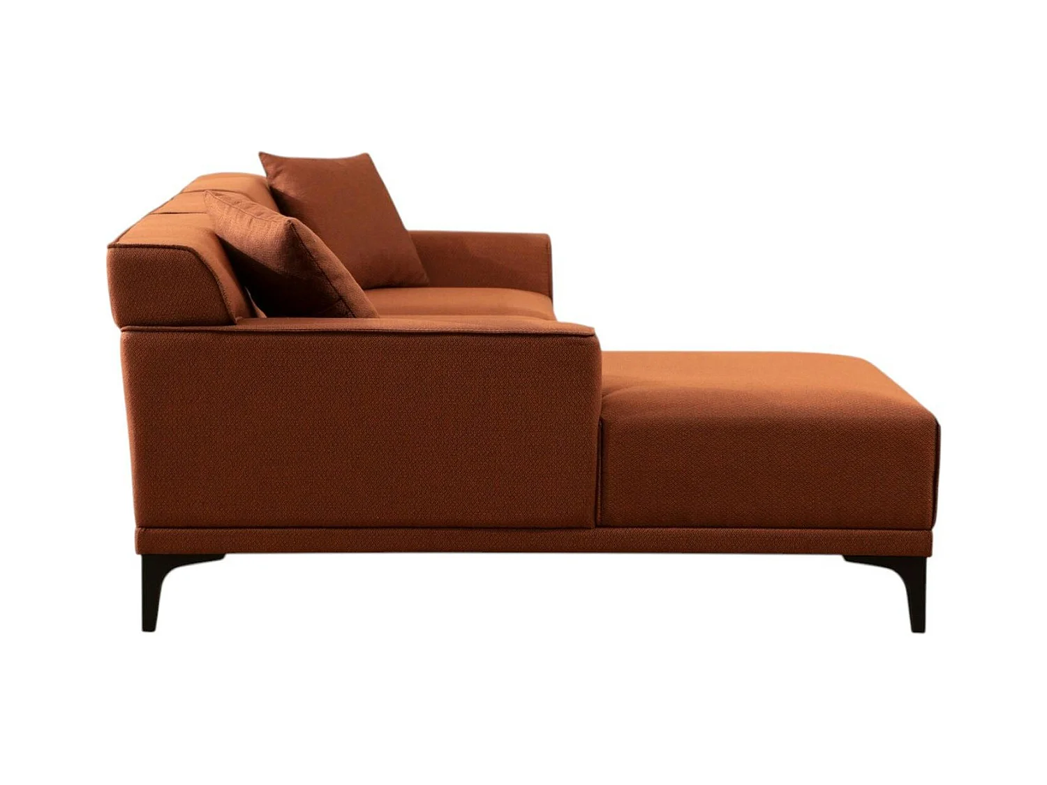 Canapé d'angle rouille - côté gauche ORSAY