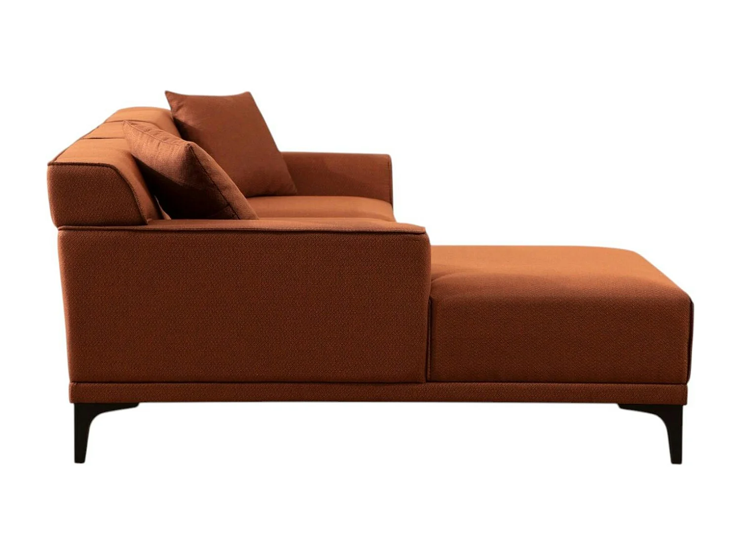 Canapé d'angle rouille - côté gauche ORSAY