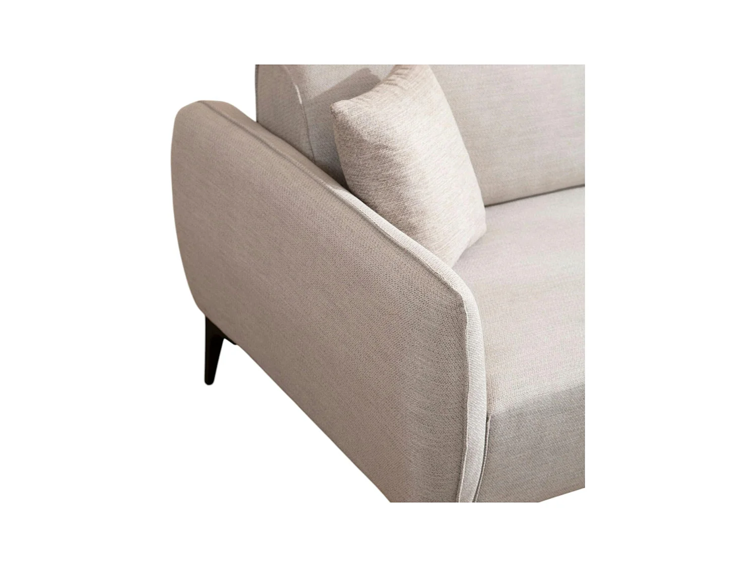 Canapé d'angle sable - couture déco, côté droit VILNIUS