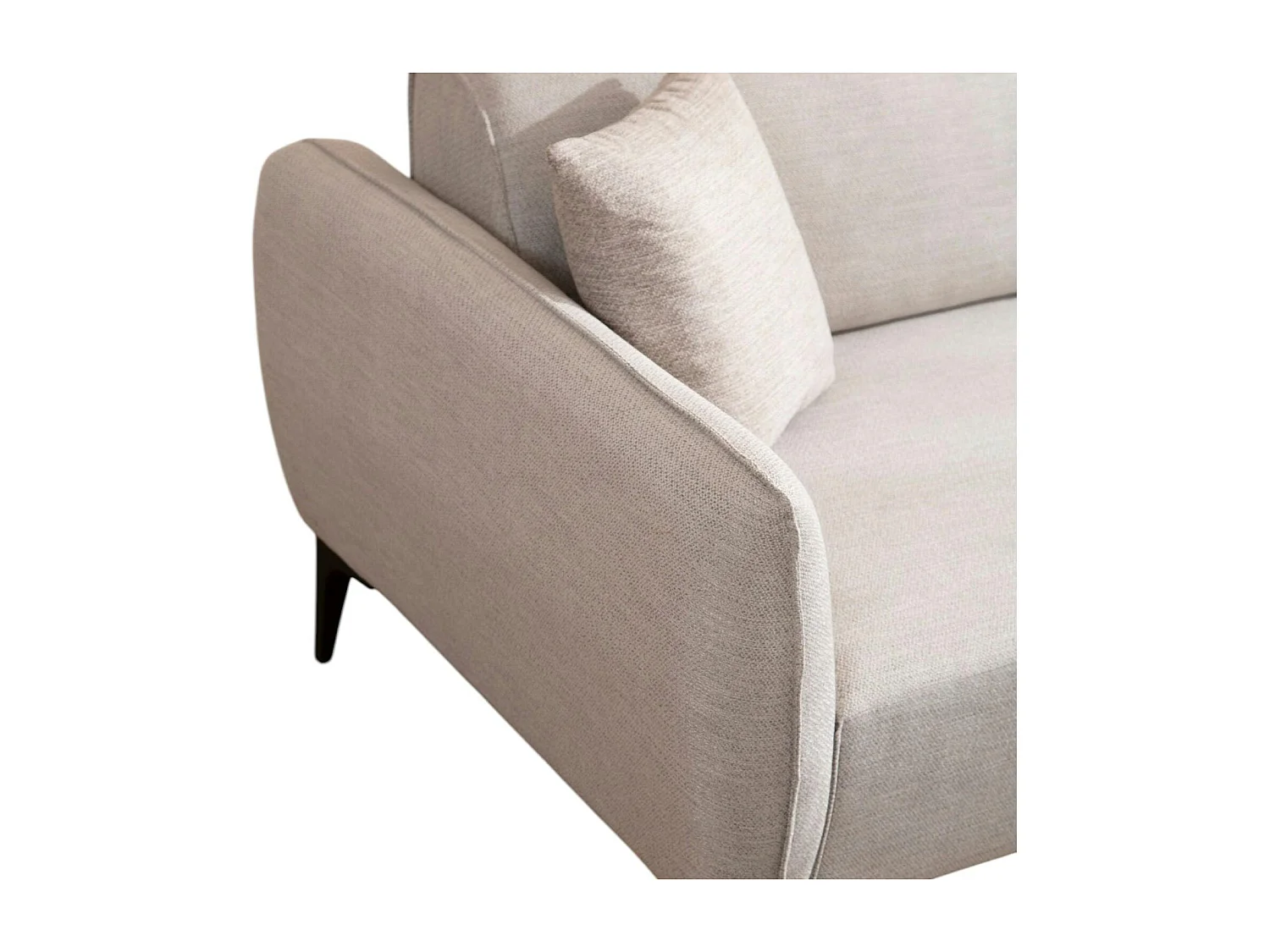 Canapé d'angle sable - couture déco, côté droit VILNIUS