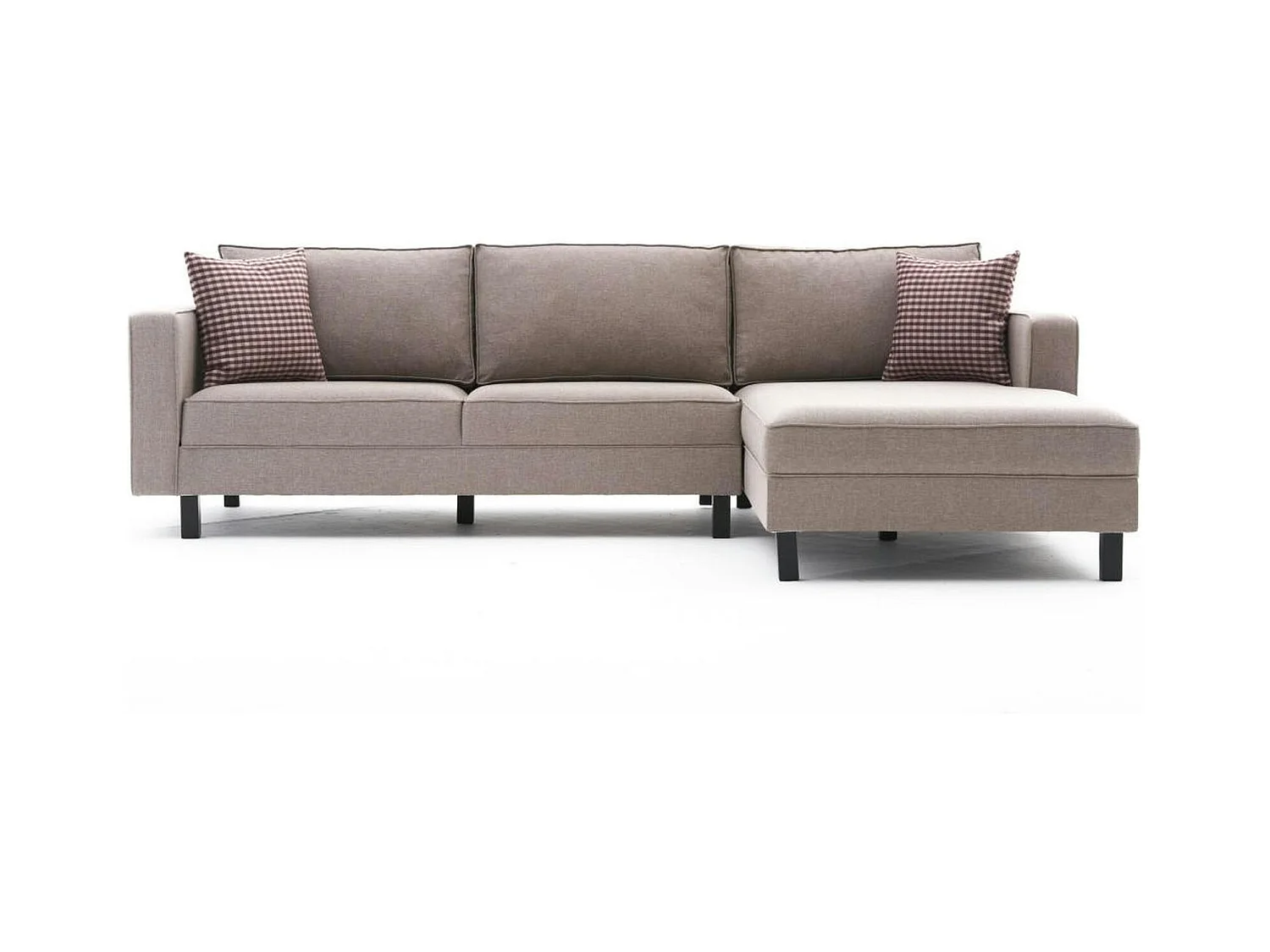 Canapé d'angle beige - côté droit CORTONA