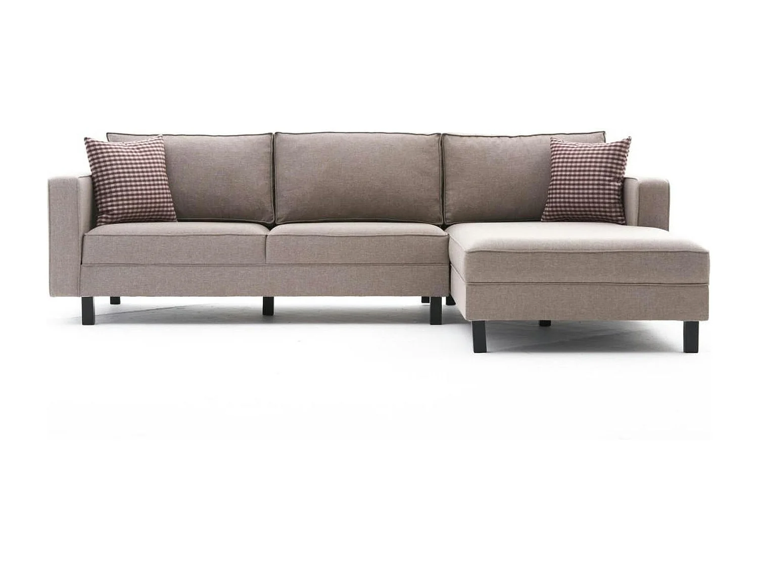 Canapé d'angle beige - côté droit CORTONA