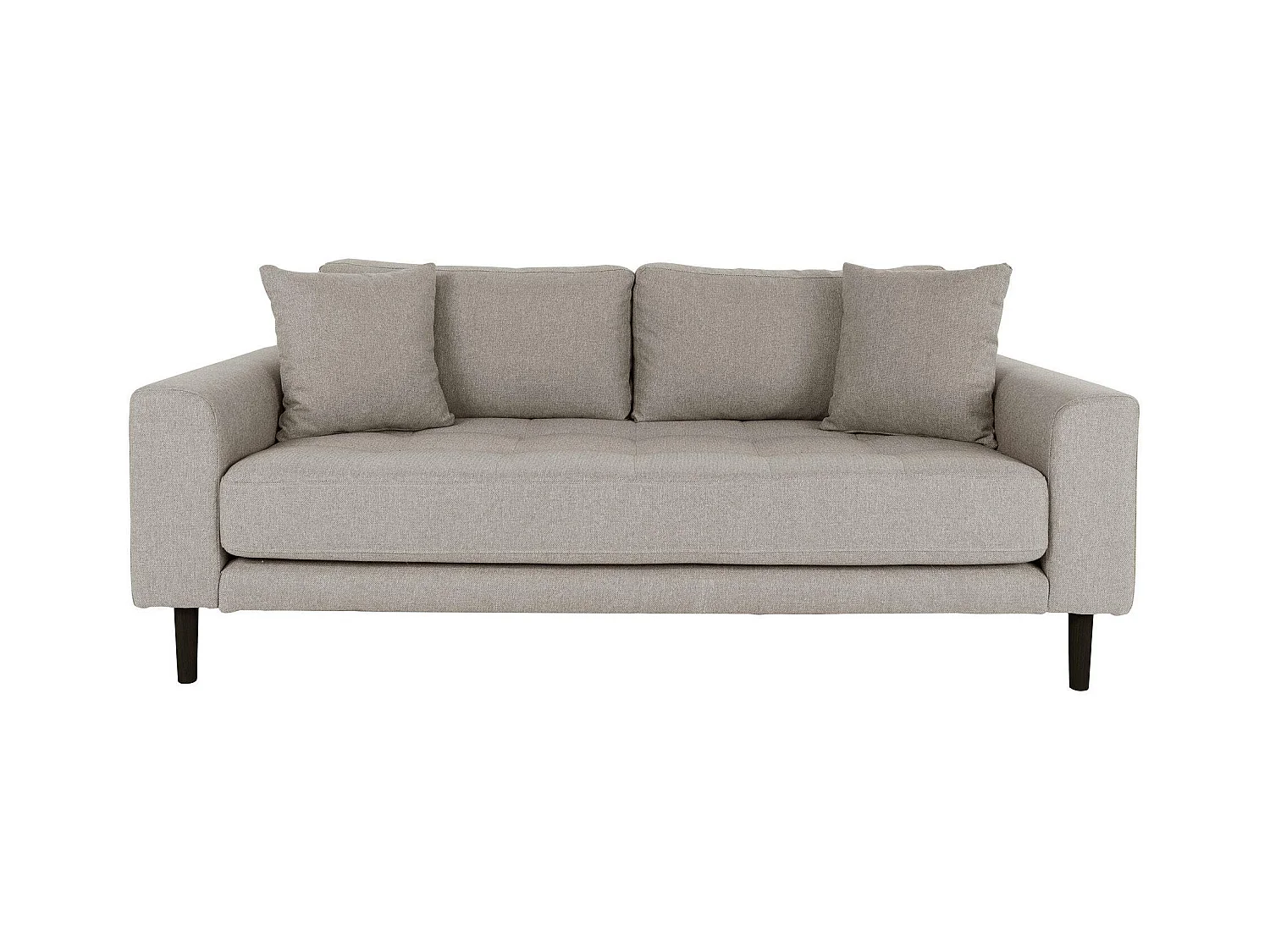 Canapé 2 places 1/2 gris minéral AMSTERDAM