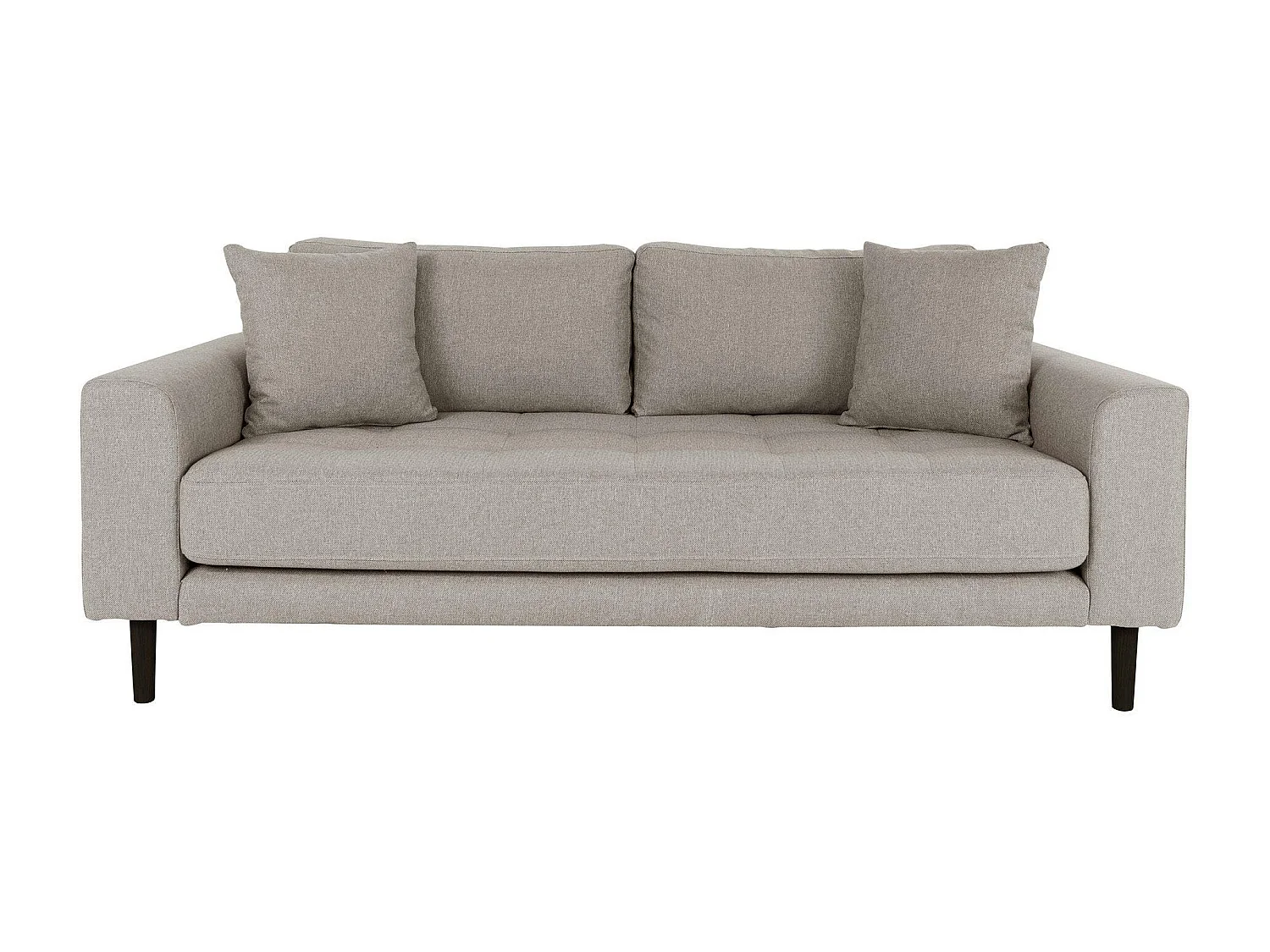 Canapé 2 places 1/2 gris minéral AMSTERDAM