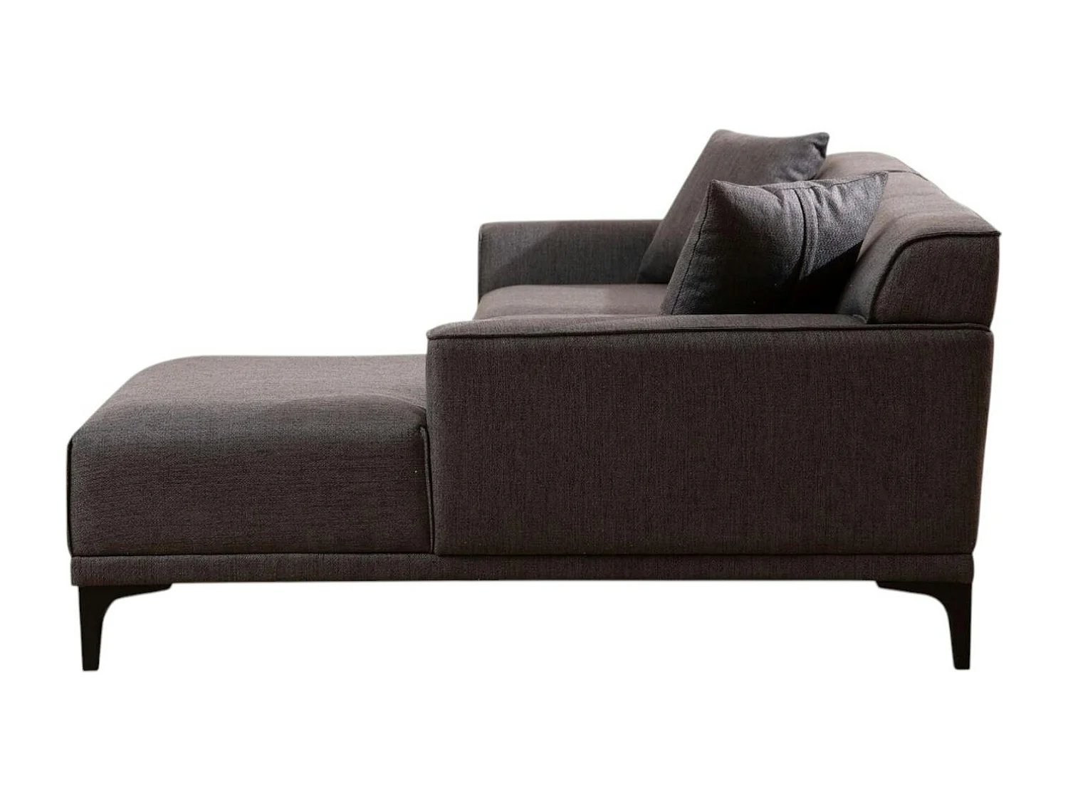 Canapé d'angle gris anthracite - côté droit ORSAY