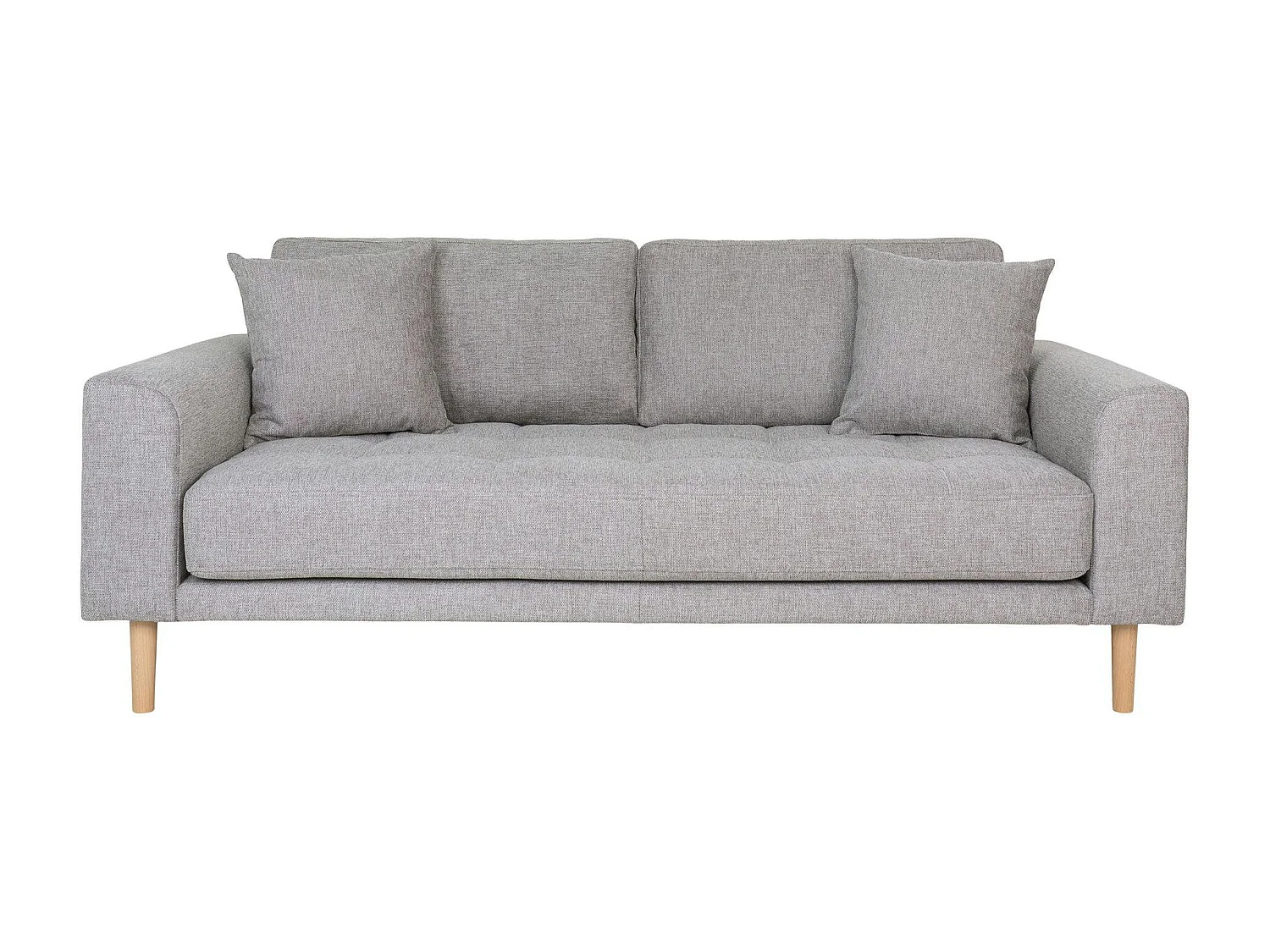 Canapé 2 places 1/2 gris clair 180 cm AMSTERDAM