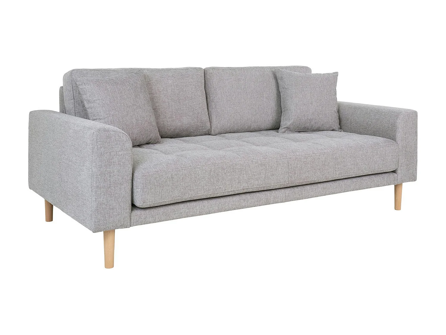 Canapé 2 places 1/2 gris clair 180 cm AMSTERDAM