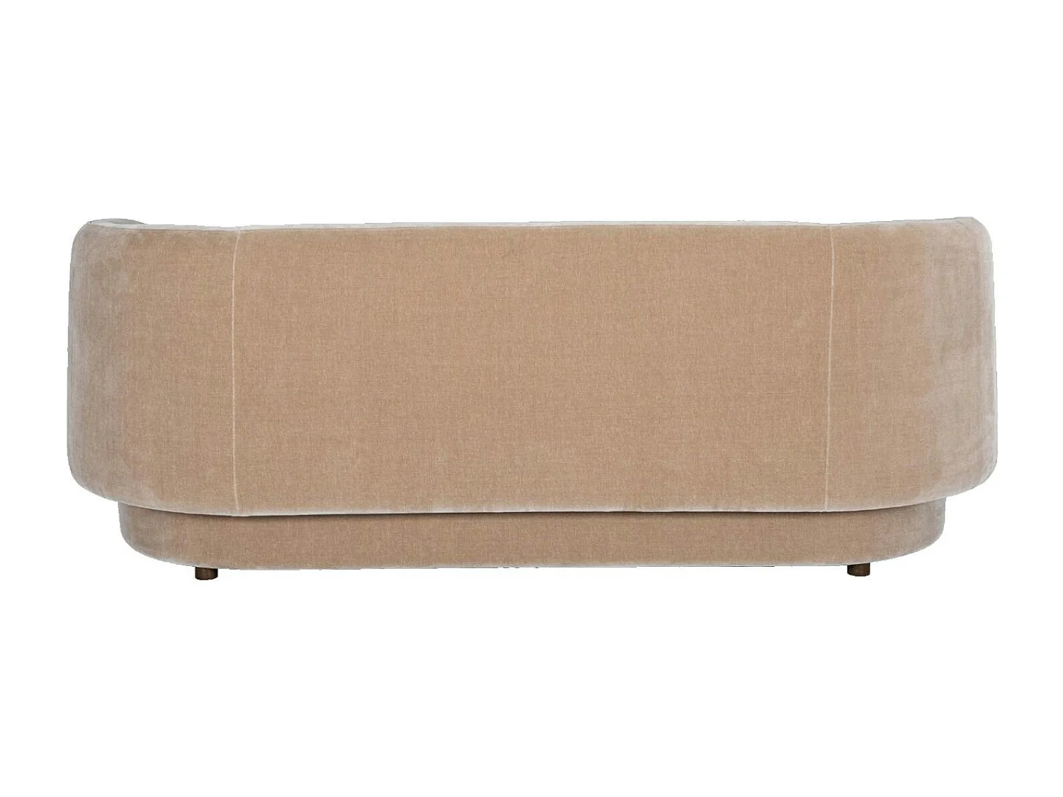 Canapé en velours marron clair DERBY