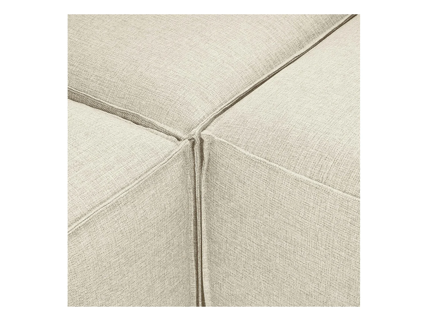 Canapé d'angle modulable écru - côté droit SPELLO