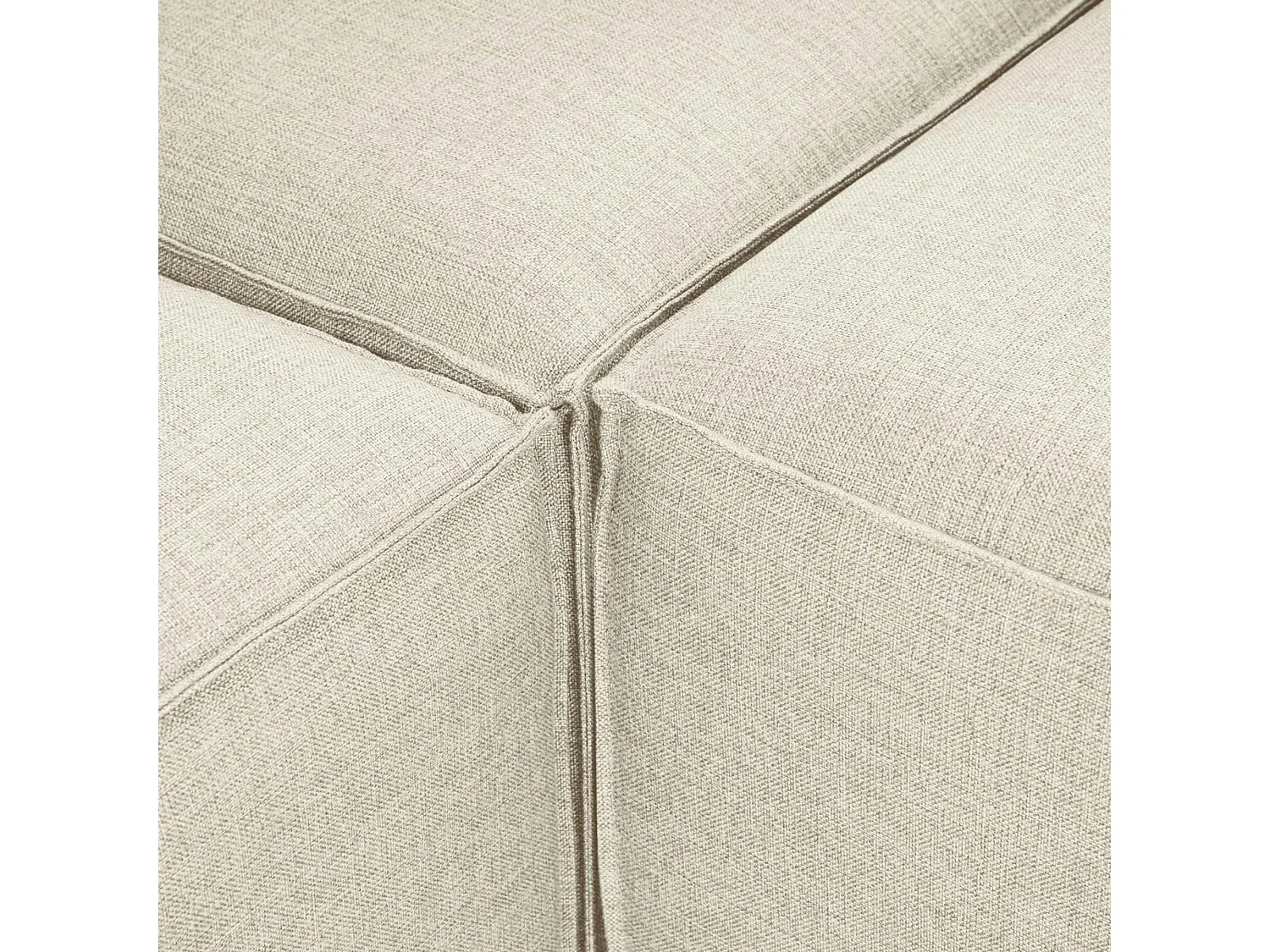 Canapé d'angle modulable écru - côté droit SPELLO