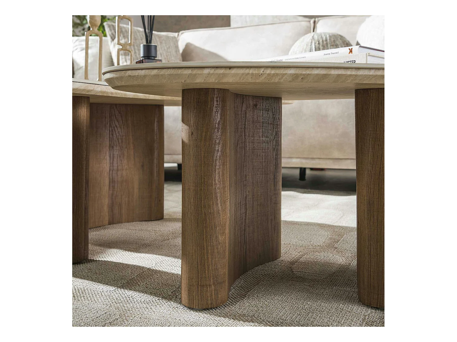 Table de salon contemporaine (ensemble de 2) ASCOLI