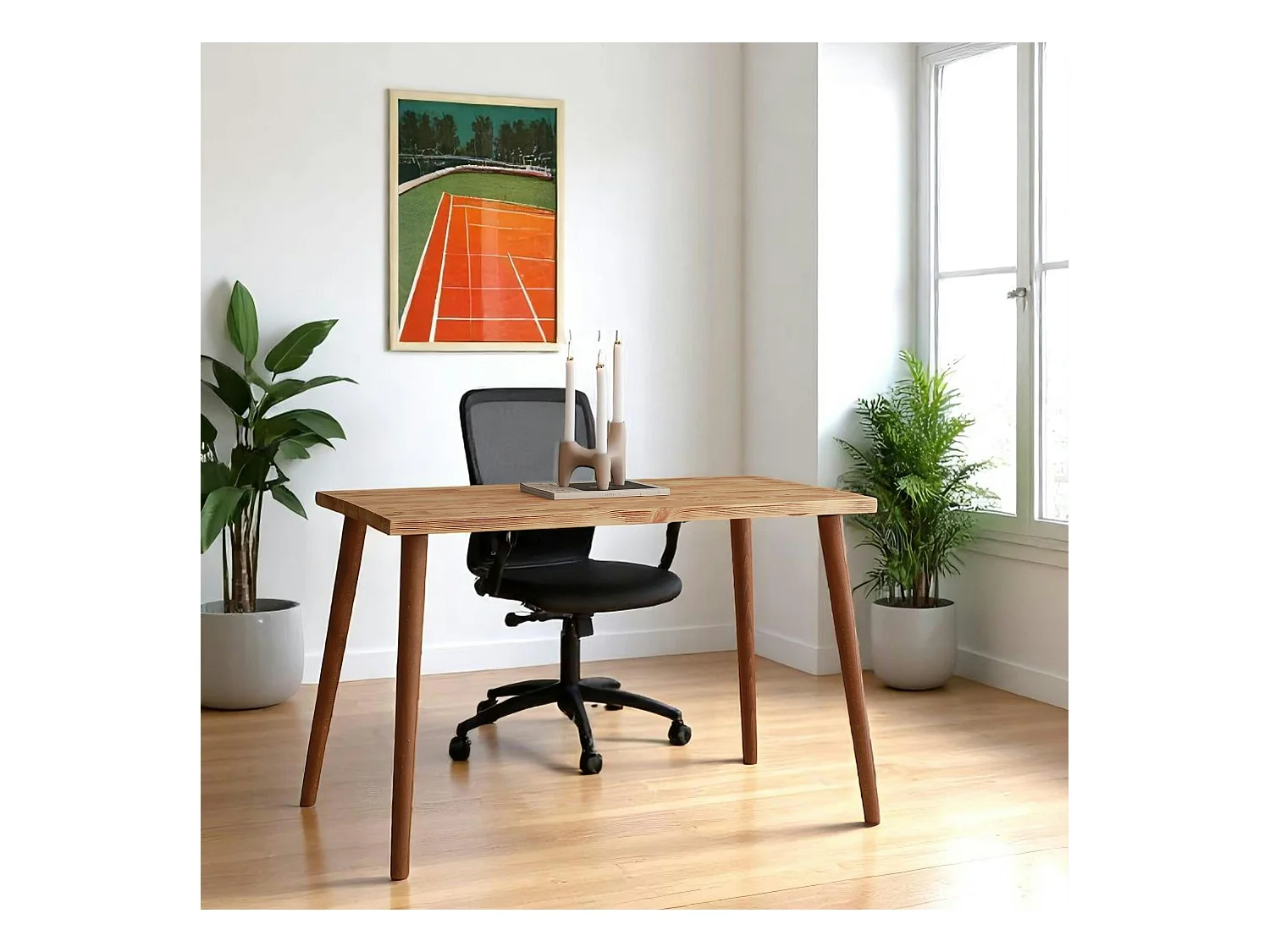 Petit bureau en bois clair - style moderne SITIA