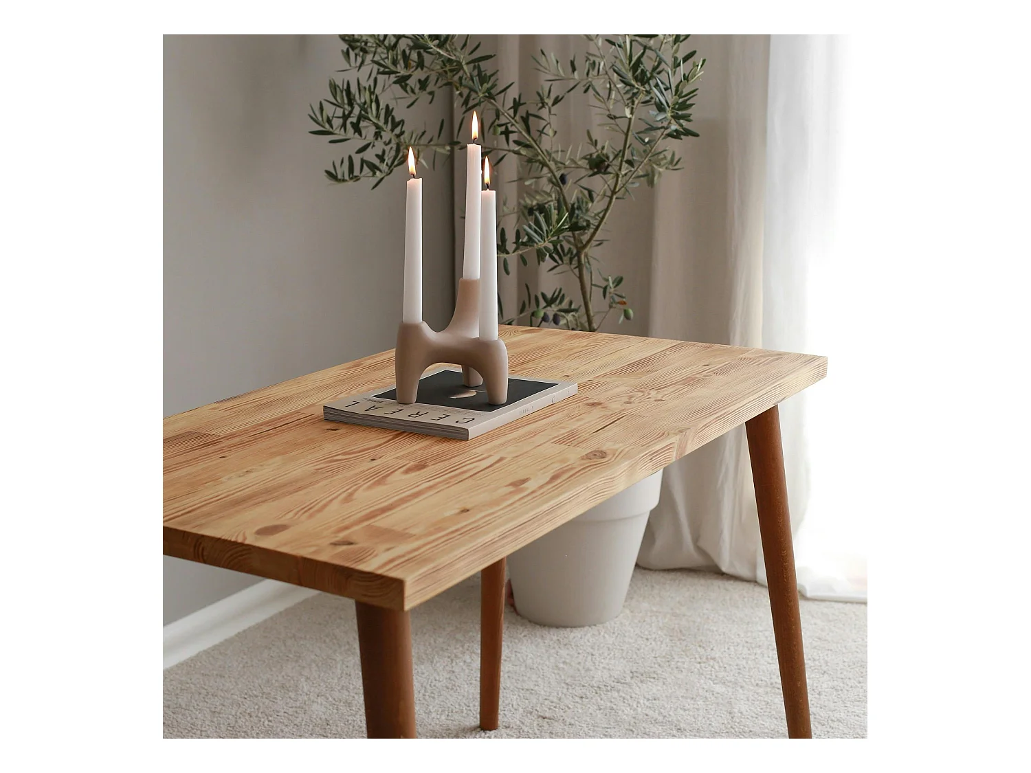 Petit bureau en bois clair - style moderne SITIA