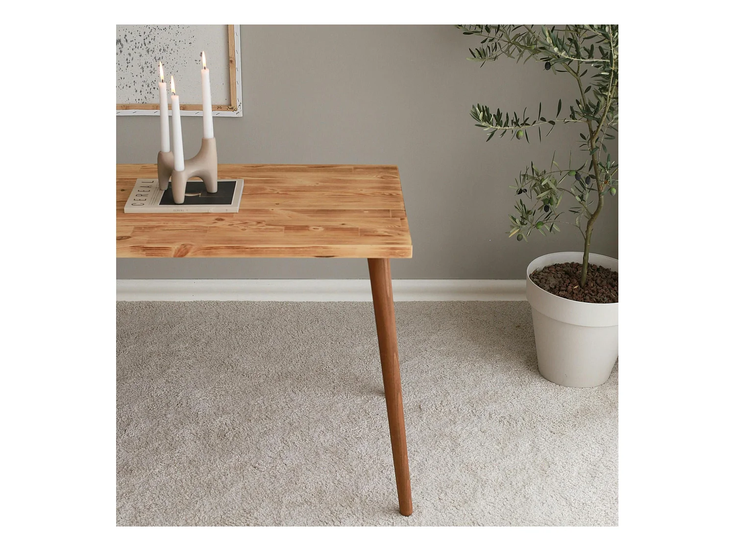 Petit bureau en bois clair - style moderne SITIA