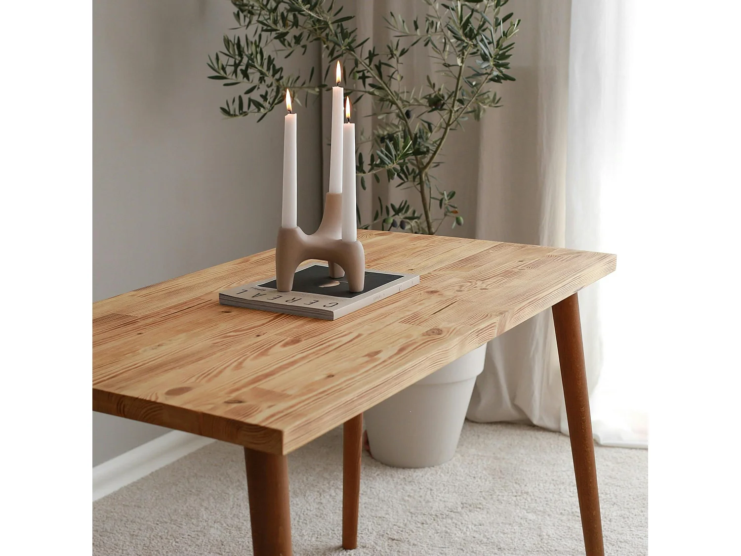 Petit bureau en bois clair - style moderne SITIA