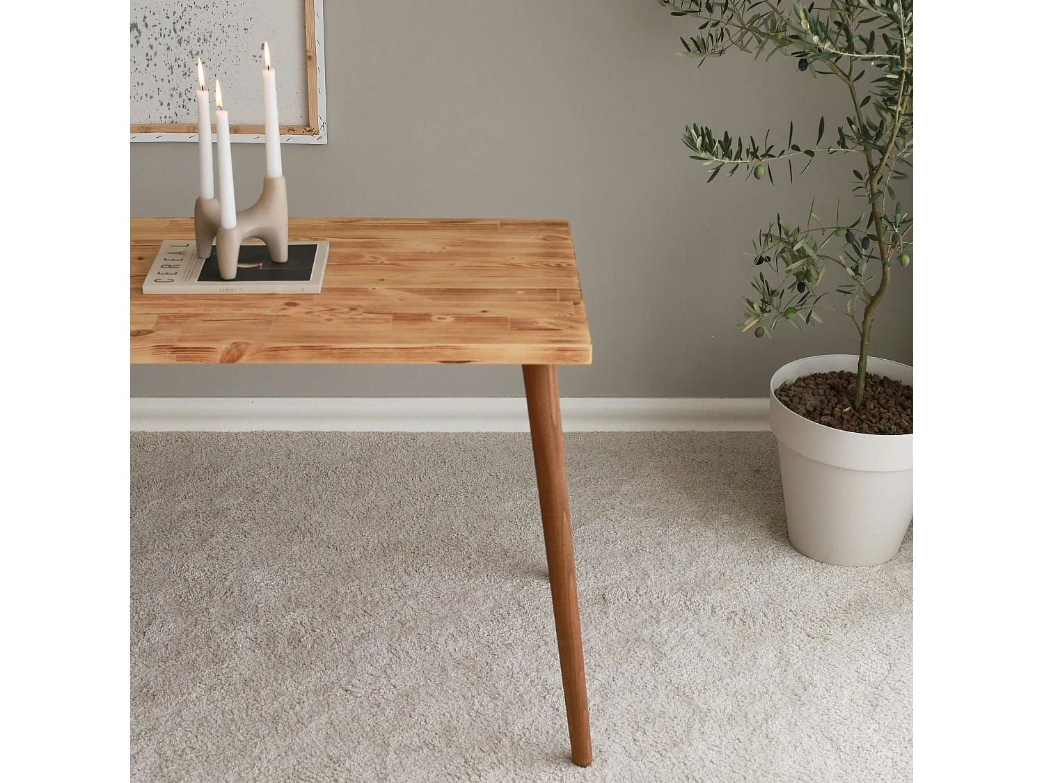 Petit bureau en bois clair - style moderne SITIA