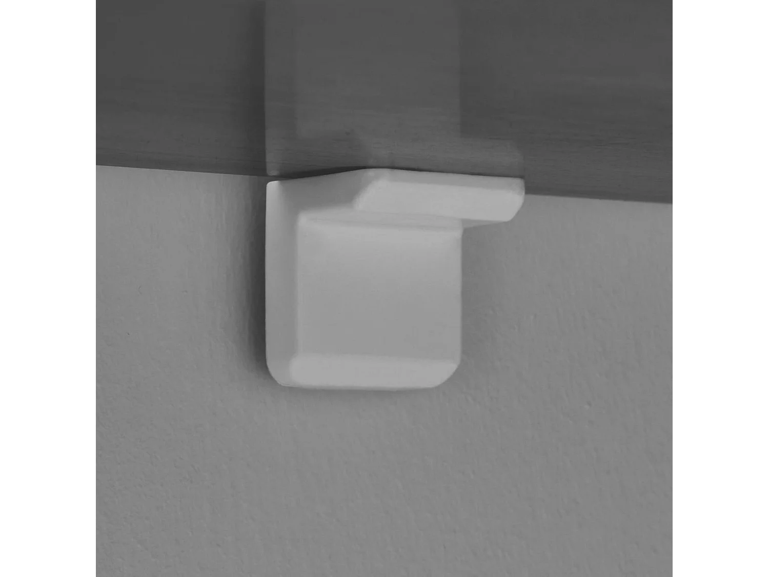 Console de salon ovale effet noyer foncé - pieds en V MARFA