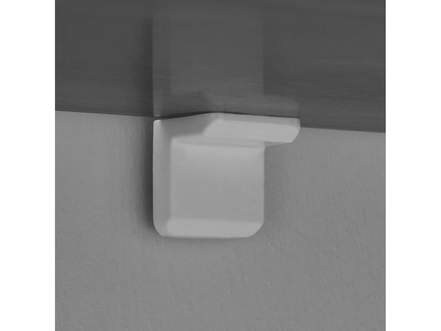 Console de salon noire ovale - pieds en V, effet bois MARFA