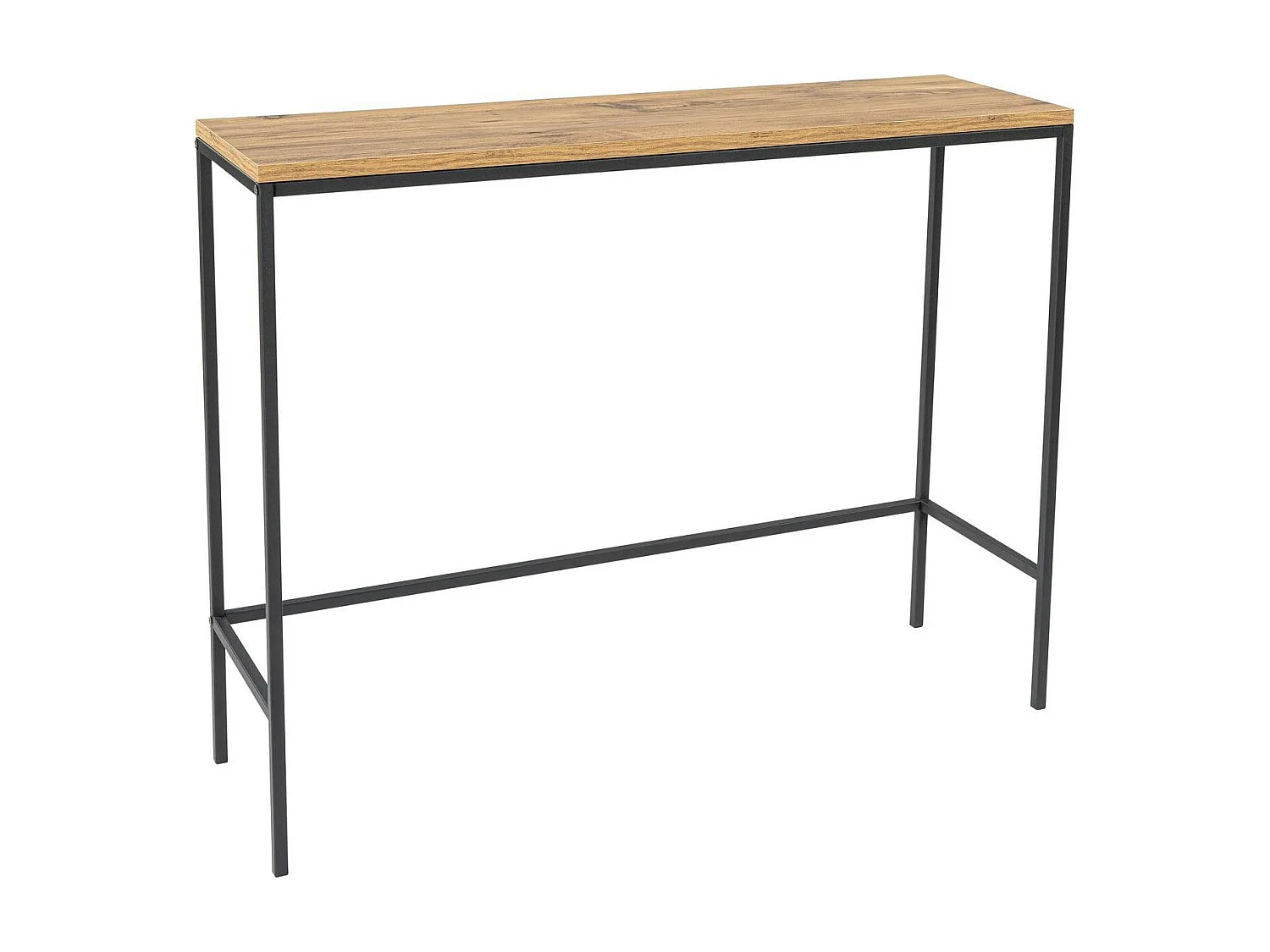 Console d'entrée moderne - plateau effet bois JENA