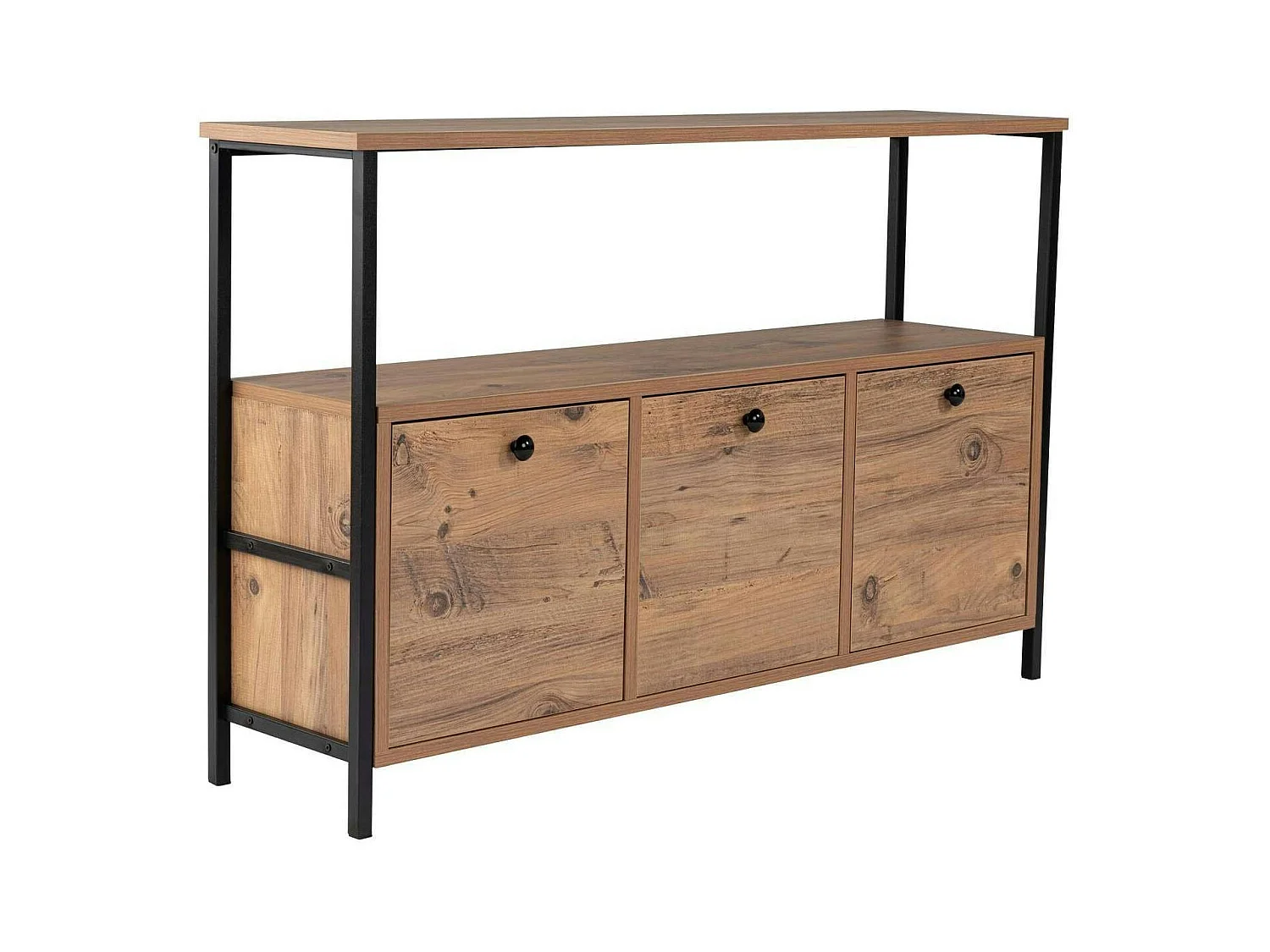 Console d'entrée avec rangement - 3 niches JENA