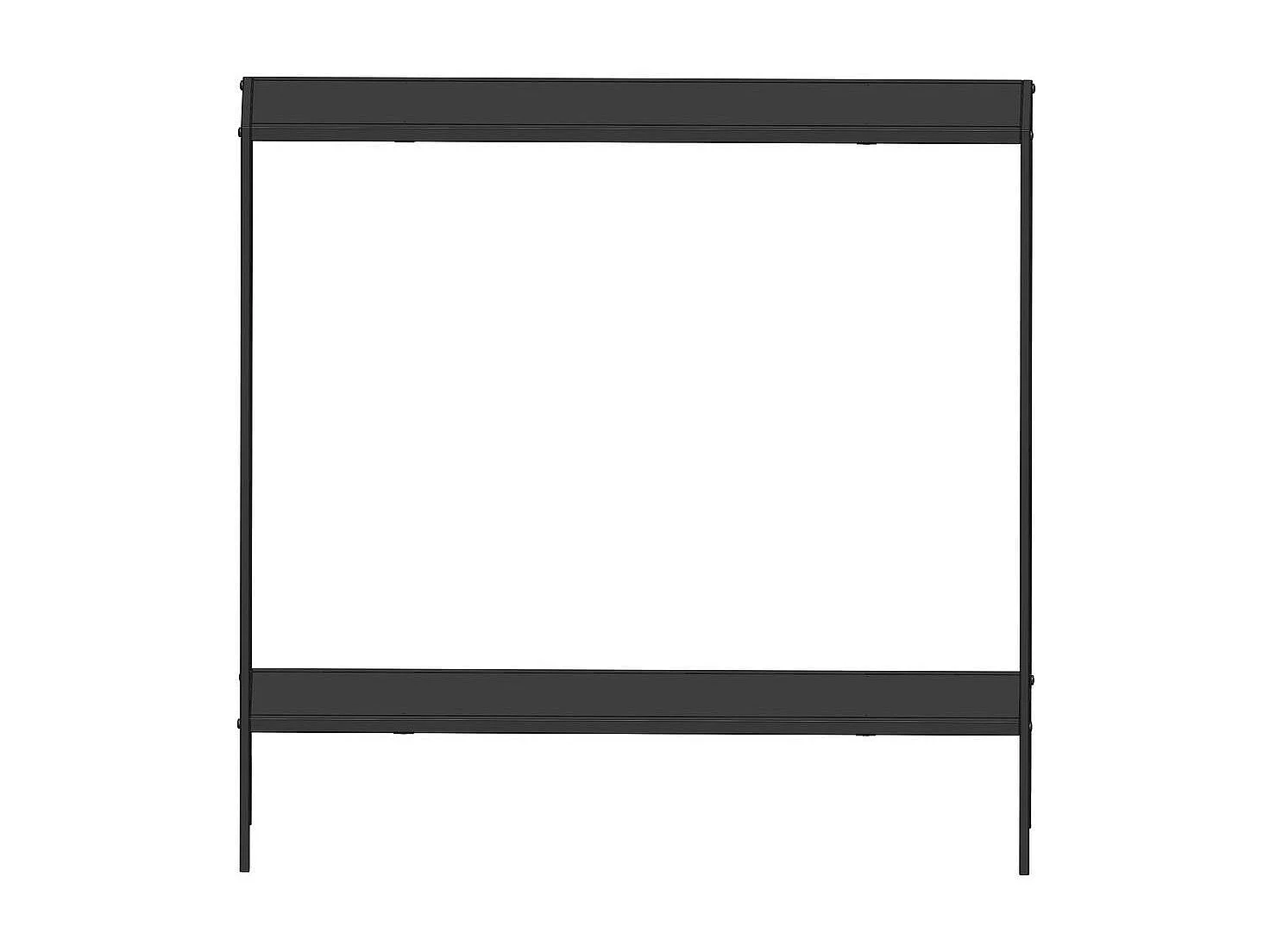 Console d'entrée noire minimaliste - 2 plateaux JENA