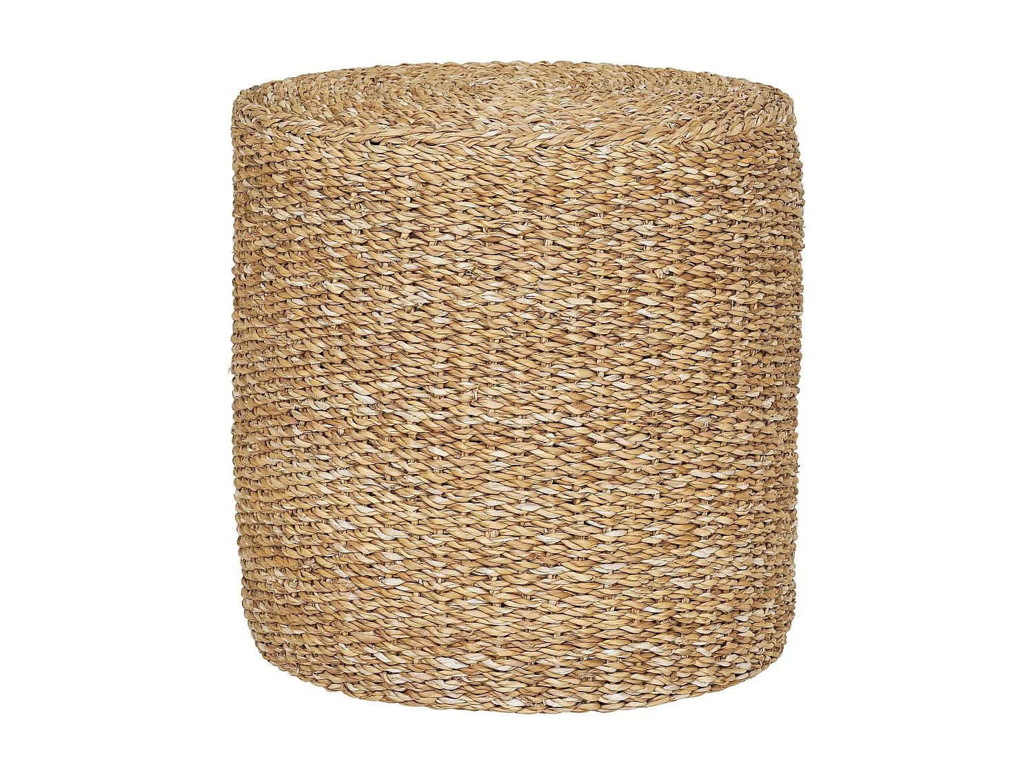 Pouf rond en jonc de mer, style bohème BRUGES