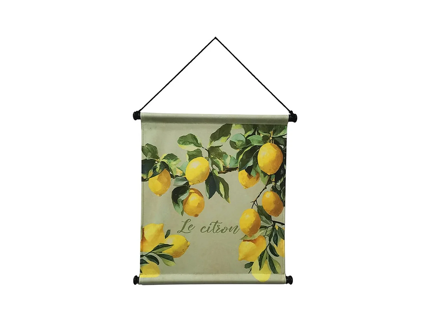 Toile kakemono citrons 50x50 cm