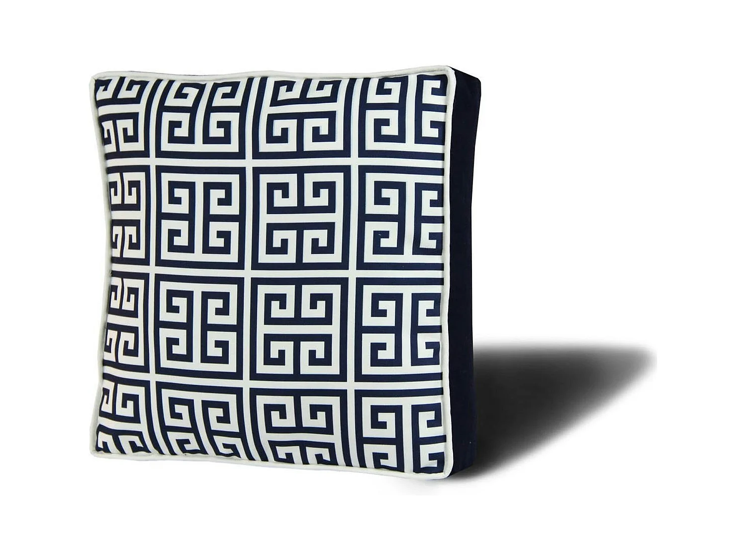 Galette de chaise rembourrée bleu foncé – motif rétro IZMIR