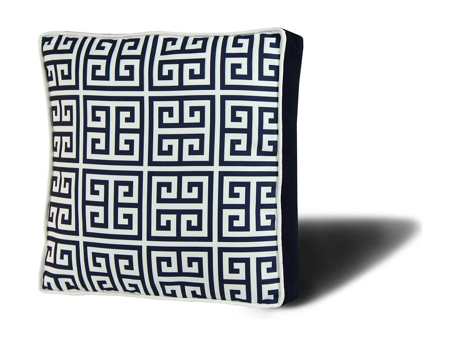 Galette de chaise rembourrée bleu foncé – motif rétro IZMIR