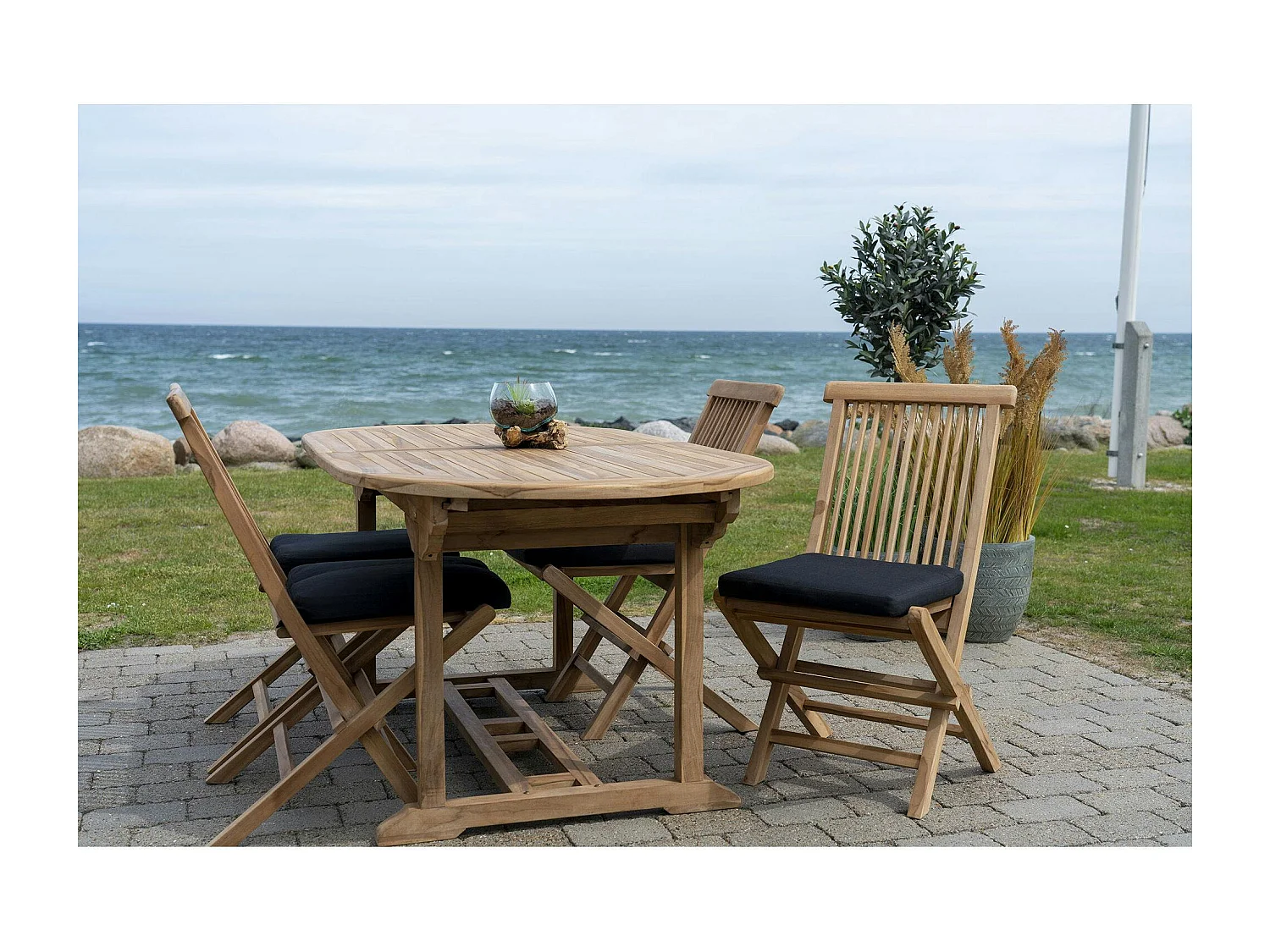 Galette de chaise noire MENDOZA