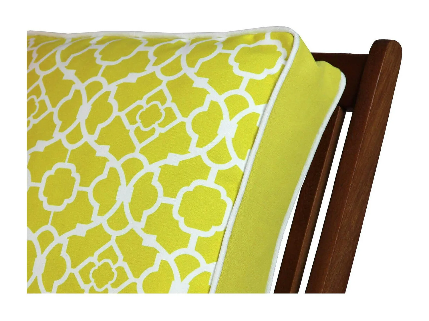 Galette de chaise rembourrée – jaune, motif oriental IZMIR