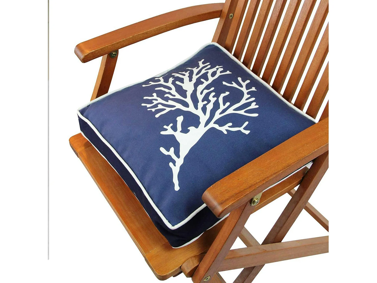 Galette de chaise rembourrée – motif marin IZMIR